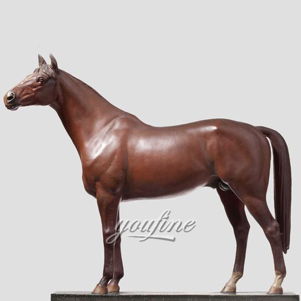2017 hot sale modern home decoration bronze standing horse statues for sale