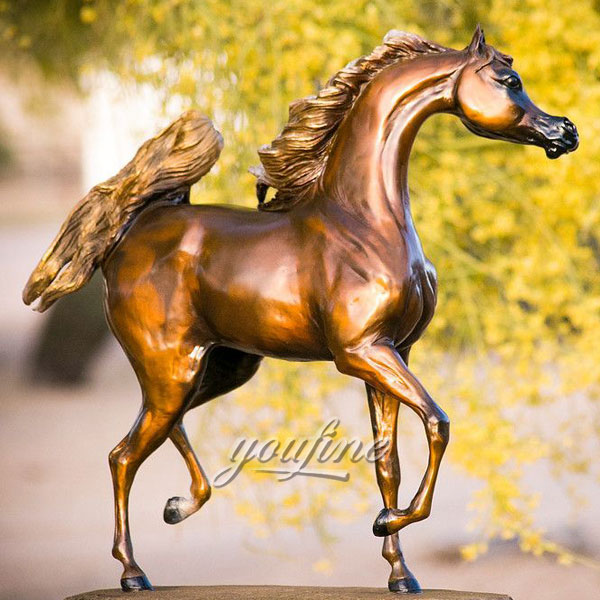 Beautiful Classic gold bronze horse statues for sale