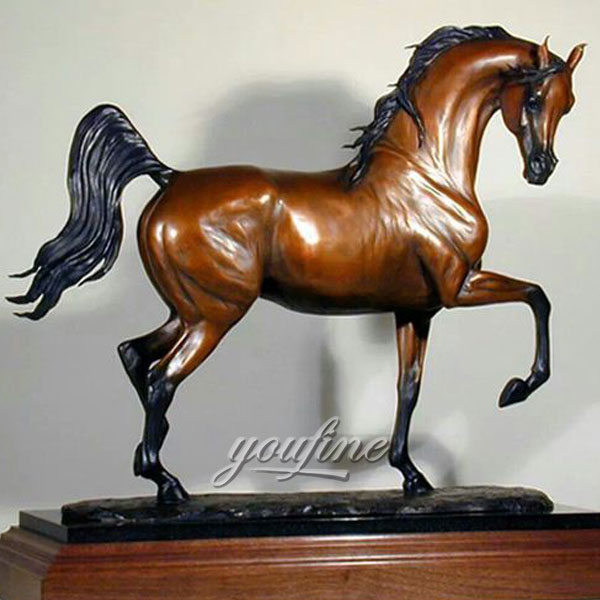 China suppliers standing metal bronze horse figurines for sale