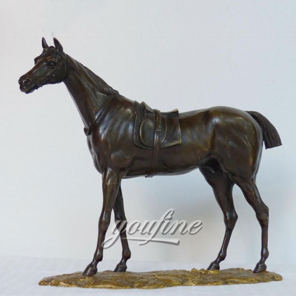 Factory wholesale metal animal bronze horse figurine for indoor decoration