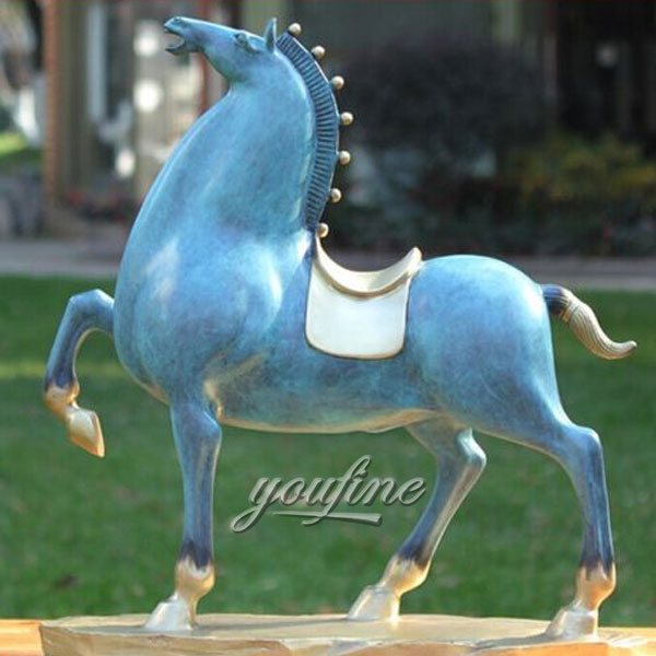 Home Deco Life Size Antique Bronze Horse Sculptures standing