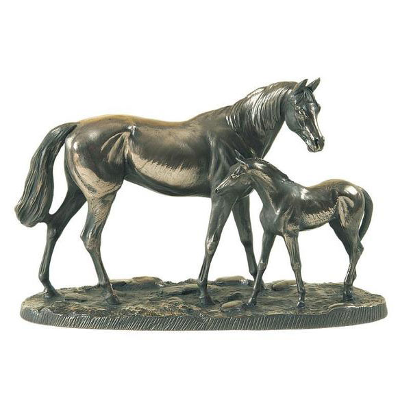 Hot-sale-Decorative-Bronze-Horse-and-Mare