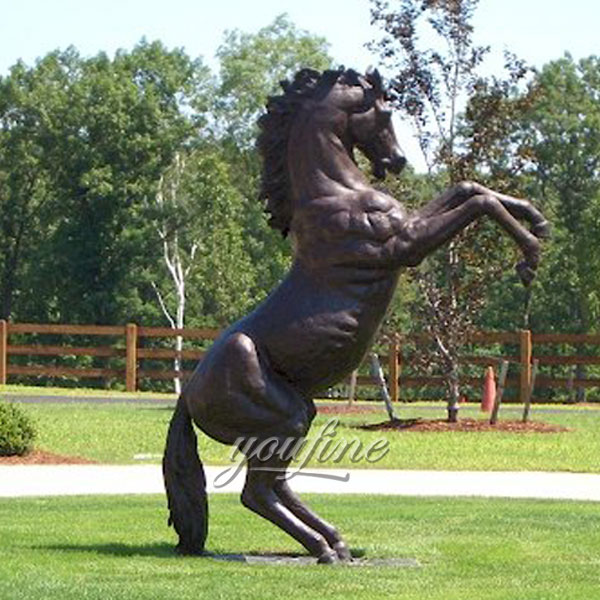 Large Bronze Jumping Horse Sculptures outdoor For Sale