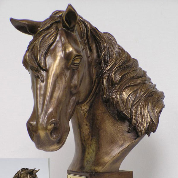 Life-Size-Cast-Metal-Bronze-Horse-Head