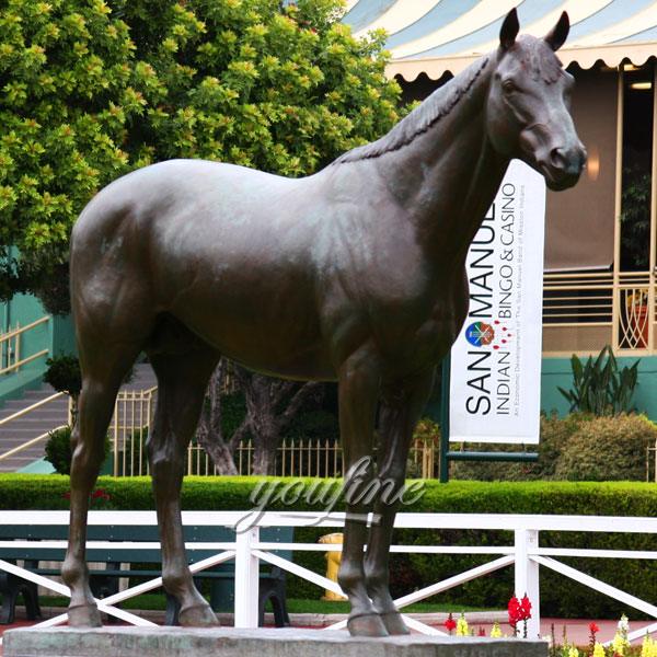 Life size standing bronze horse sculptures for sale