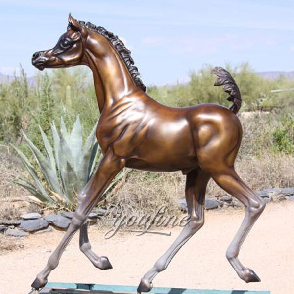 Statue of bronze prancing horse for sale