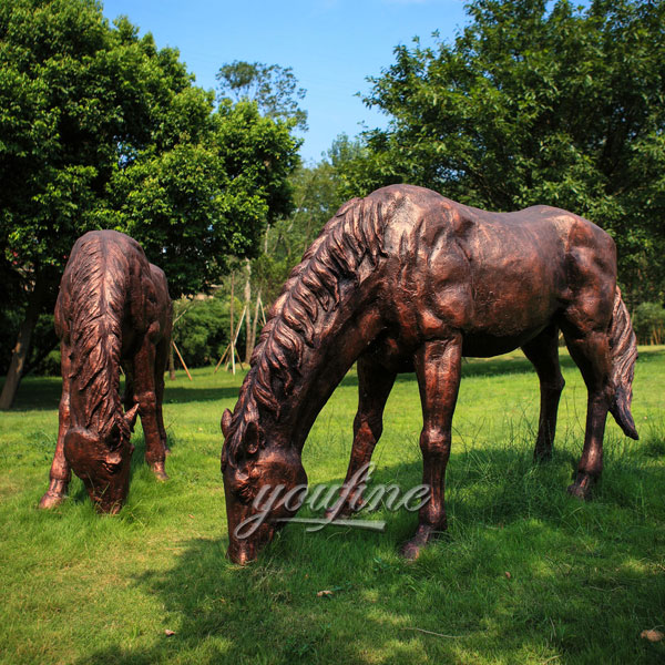 Tobin bronze standing garden horse for sale