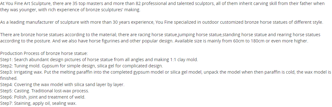 bronze horse sculpture for sale home decor