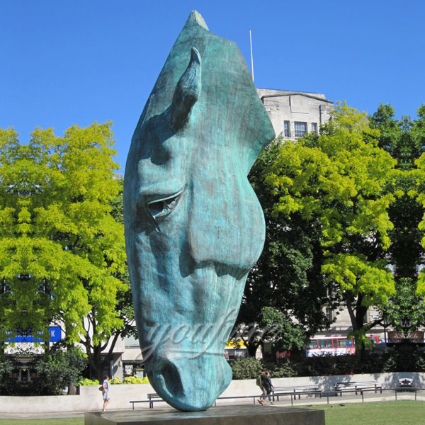 Large bronze casting horse head made for the client of Australia