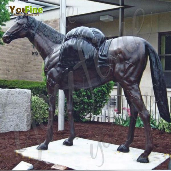 standing bronze horse sculpture