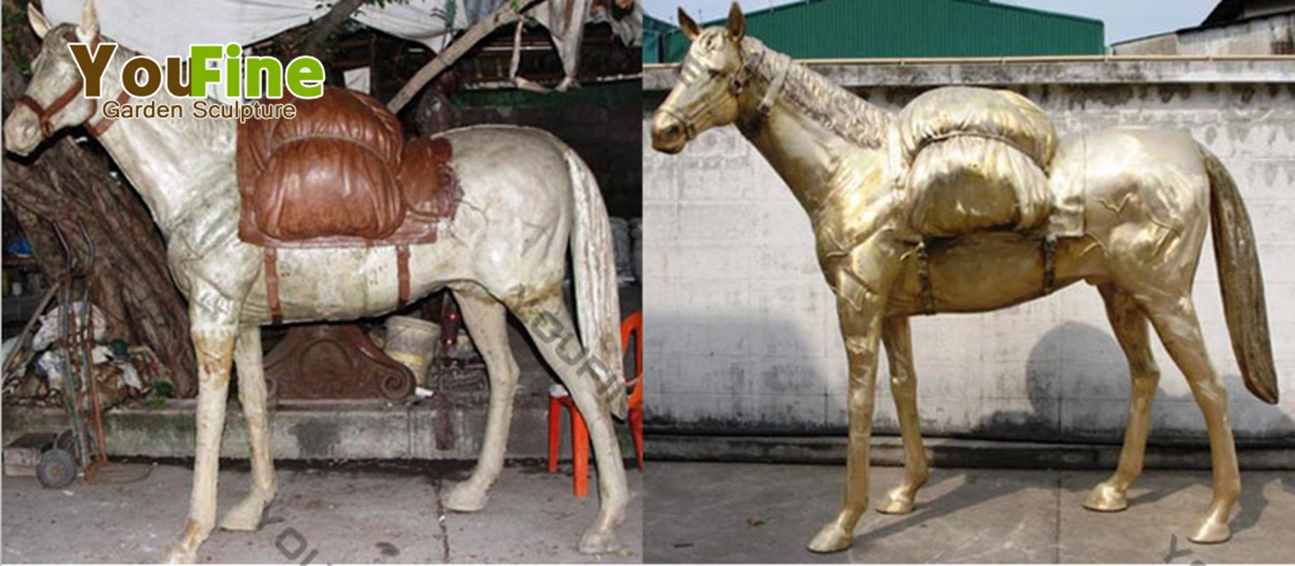 standing bronze horse sculpture